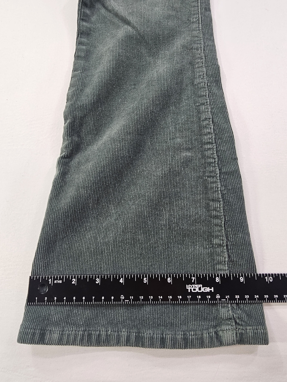 Lucky Brand Stevie High Rise Flare Corduroy Pants Women's 6/28A Reg Green Boho - Picture 6 of 10